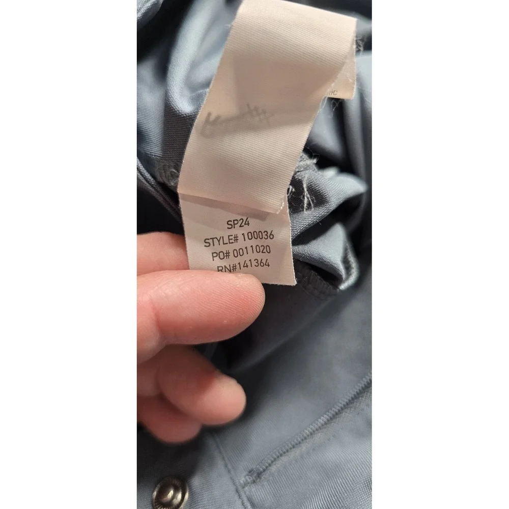 Rhone Commuter Classic Pants Mens 38x32 Gray Blue Slim Fit Straight  Zip Pocket